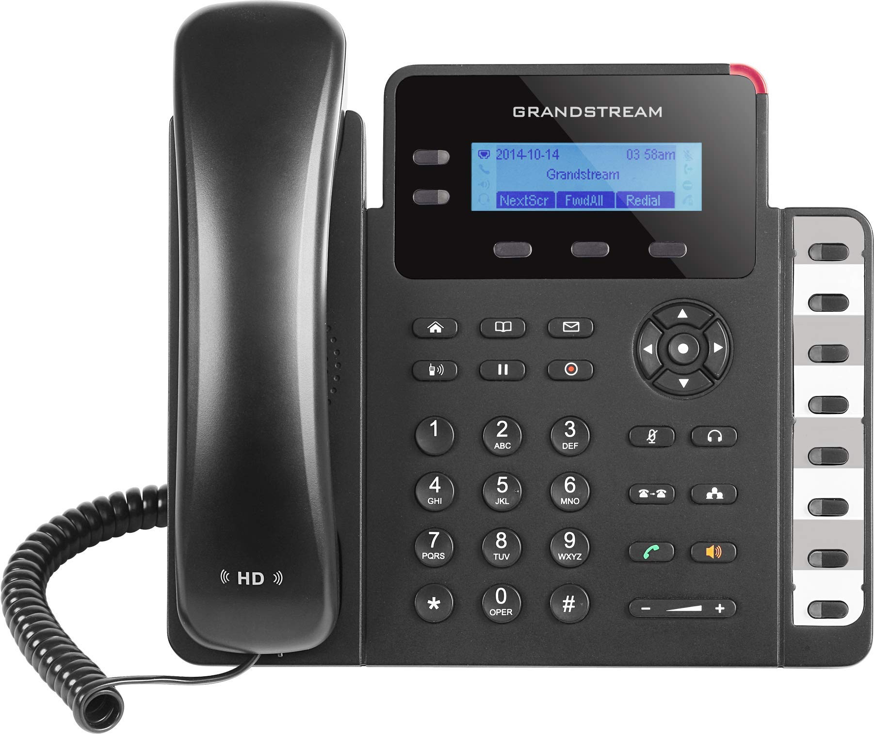 Grandstream GXP1628 IP Phone | 2 Lines, 2 SIP Accounts | 2.9-Inch LCD Display | Dual-port Gigabit Ethernet with Integrated PoE