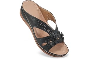 Ecetana Sandals for Women Wedge Shoes Slides Sandals Platform Shoes