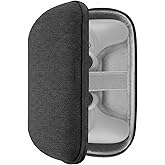 GEEKRIA Controller Travel Case Compatible with 8BitDo Pro 2, Ultimate, 2C, Hard Shell Carrying Bag, Protective Storage with Internal Mesh Pocket for Charging Cable (Dark Gray)