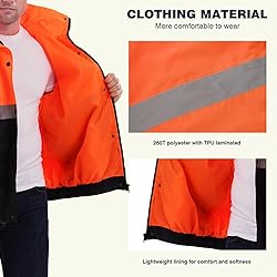 SKSAFETY Safety Softshell Jacket for men, High
