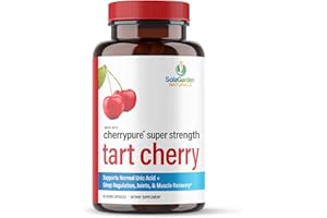 LIFEGARDEN NATURALS Super Strength CherryPURE Tart Cherry Supplement – 50:1 Concentrate Grown in The USA - Made with Non GMO Montmorency Cherries – by SolaGarden Naturals. 60 Non GMO Veggie Capsules.