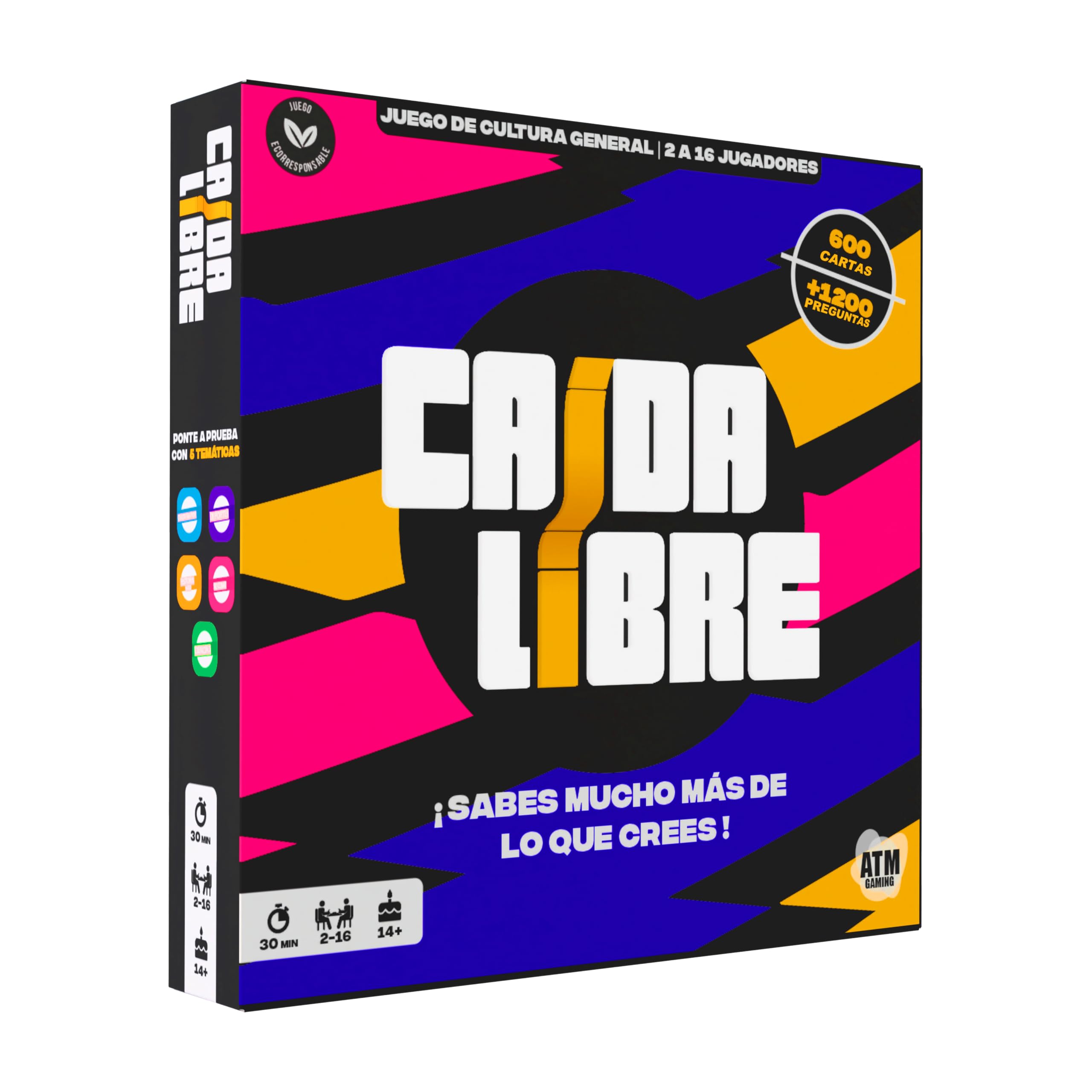 Free Fall - Board Games - General Culture Trivia Game to Learn Laughing - Fun with Friends and Family - Original Gift for Men and Women