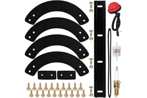BOSFLAG 753-04472 Auger Kit with 731-1033 Shave Plate 954-0101A Belt Replaces 735-04032, 735-04033 for White Outdoor SB221, SB521, SB721, Troy-Bilt 210, 521, 721, 2100, 5521 Squall 21" Snow Throwers