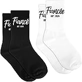 ZVUZVO Engagement Wedding Gifts For Couples Newlywed, Fiance and Fiancee Socks for Bachelorette Party Decorations