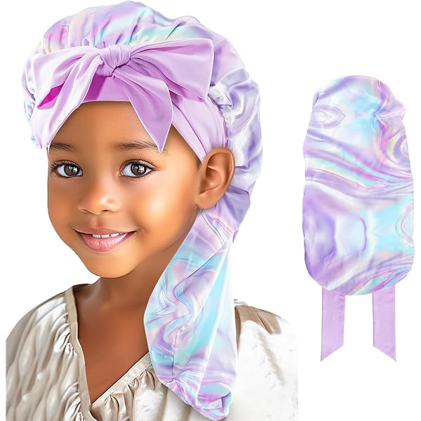 Greatremy Extra Großer Satin-Haargummi Hinterm Ohr – Doppellagig, Schonend Für Langes Haar, Schwarz, Large
