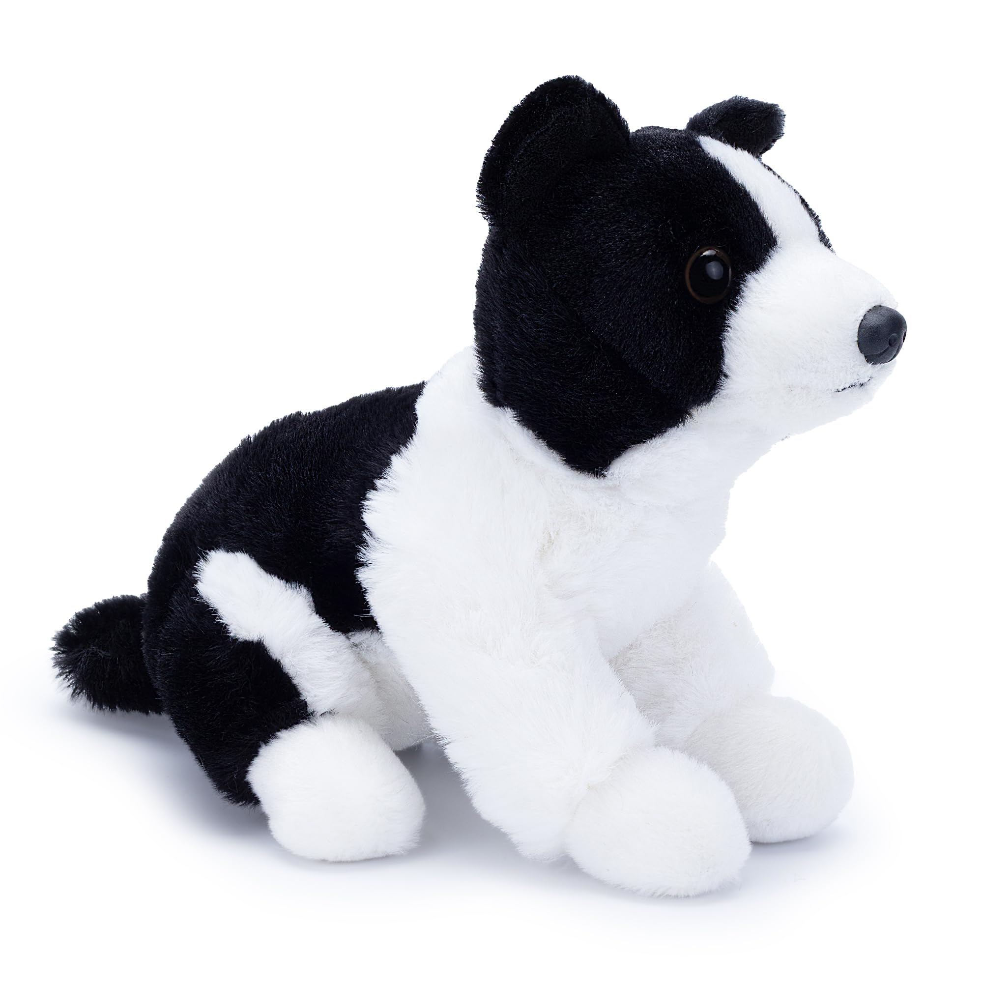 Zappi Co Palm Pups Border Collie Dog Plush Toy (20cm) - Sheepdog Pup - 100% Recycled, Lovable and Energetic Playmate — image 1