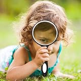 Faumsut Large 10X Magnifying Glasses Reading Handheld Set 2pcs White view 5