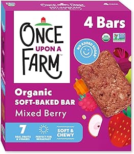 Once Upon A Farm Organic Mixed Berry Soft-Baked Bars, 4 Count