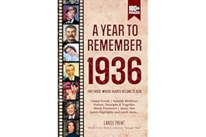 A Year To Remember 1936 History Book: A Nostalgic Tribute for the Radio Babies with Heartfelt Memories of 1936 – An Ideal Gift for Birthdays, Anniversaries, and Special Occasions