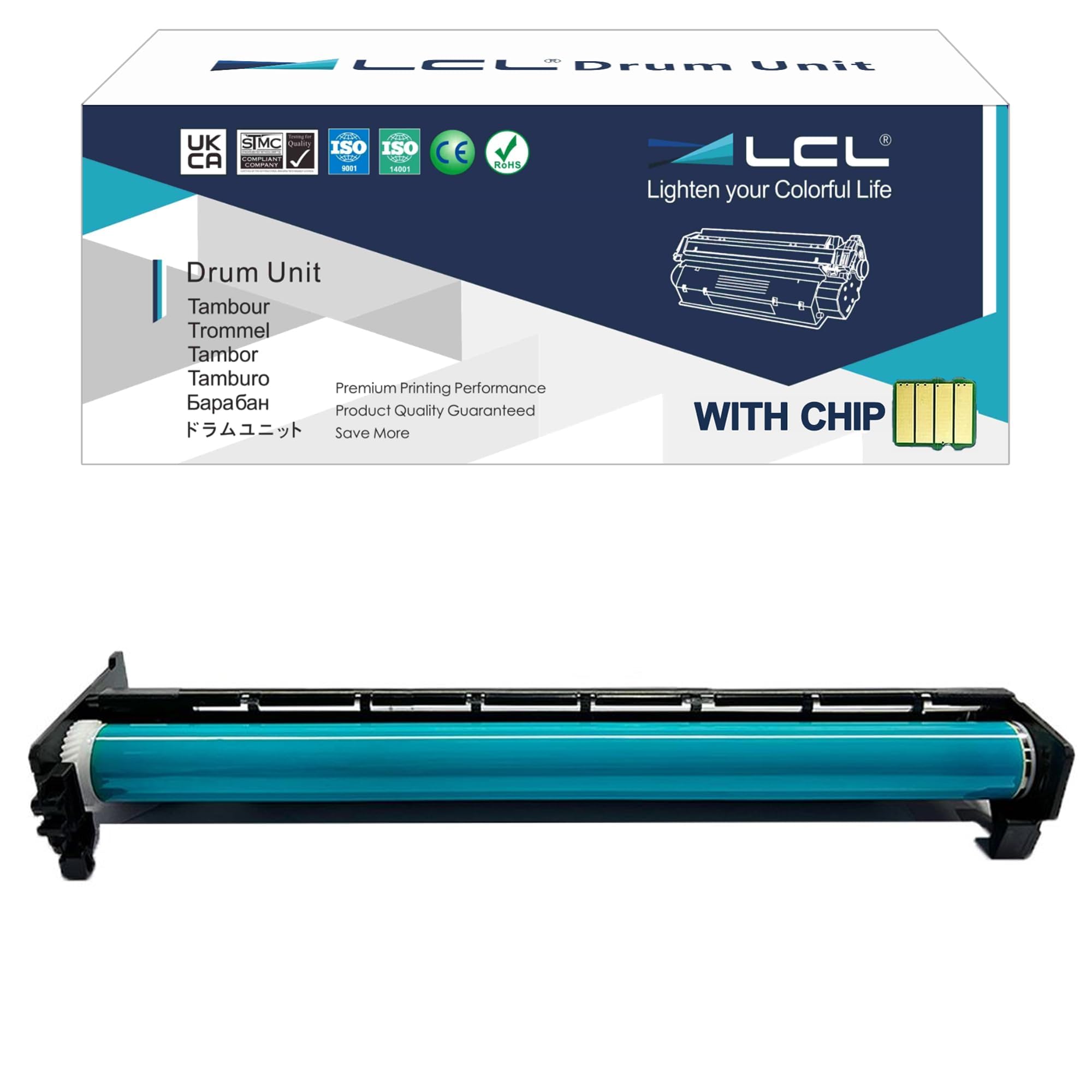 LCL Compatible Drum 051DR 051 (1 Black) Replacement for Canon ImageCLASS LBP162dw MF267dw MF269dw LBP160 Series MF260 Series