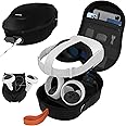 HiBloks Carrying Case with Magnetic Charging for Meta Quest 2/Quest 3S Accessories, Large Capacity Hard Travel Case for Oculus Quest 3S Headset and Controllers, Quest 2 Backpack Portable Storage Bag