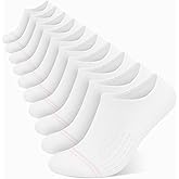 wernies No Show Socks Womens 10 Pairs Low Cut Ankle Socks with Non Slip Casual Invisible Liner Boat 5-8/8-11