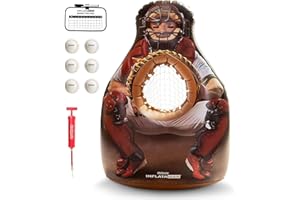 GoSports Inflataman Baseball Toss Challenge - Inflatable Catcher Strike Zone Pitching Game