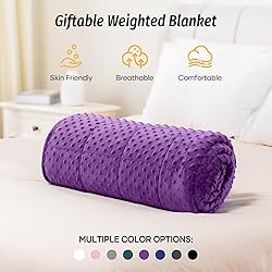 Wemore Minky Dot Weighted Blanket for Adults Queen