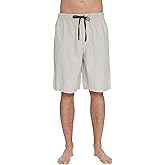 INTIMO Mens Soft Rayon Jam Sleep Shorts (Grey, Large)