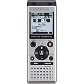 Olympus WS-852 silver voice recorder with true stereo mic, 4GB, 110 hours battery life, microSD external memory, USB, with MP