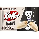 KIT KAT Breaking Bones White Creme Snack Size, Halloween Wafer Candy Bars Bag, 10.29 oz