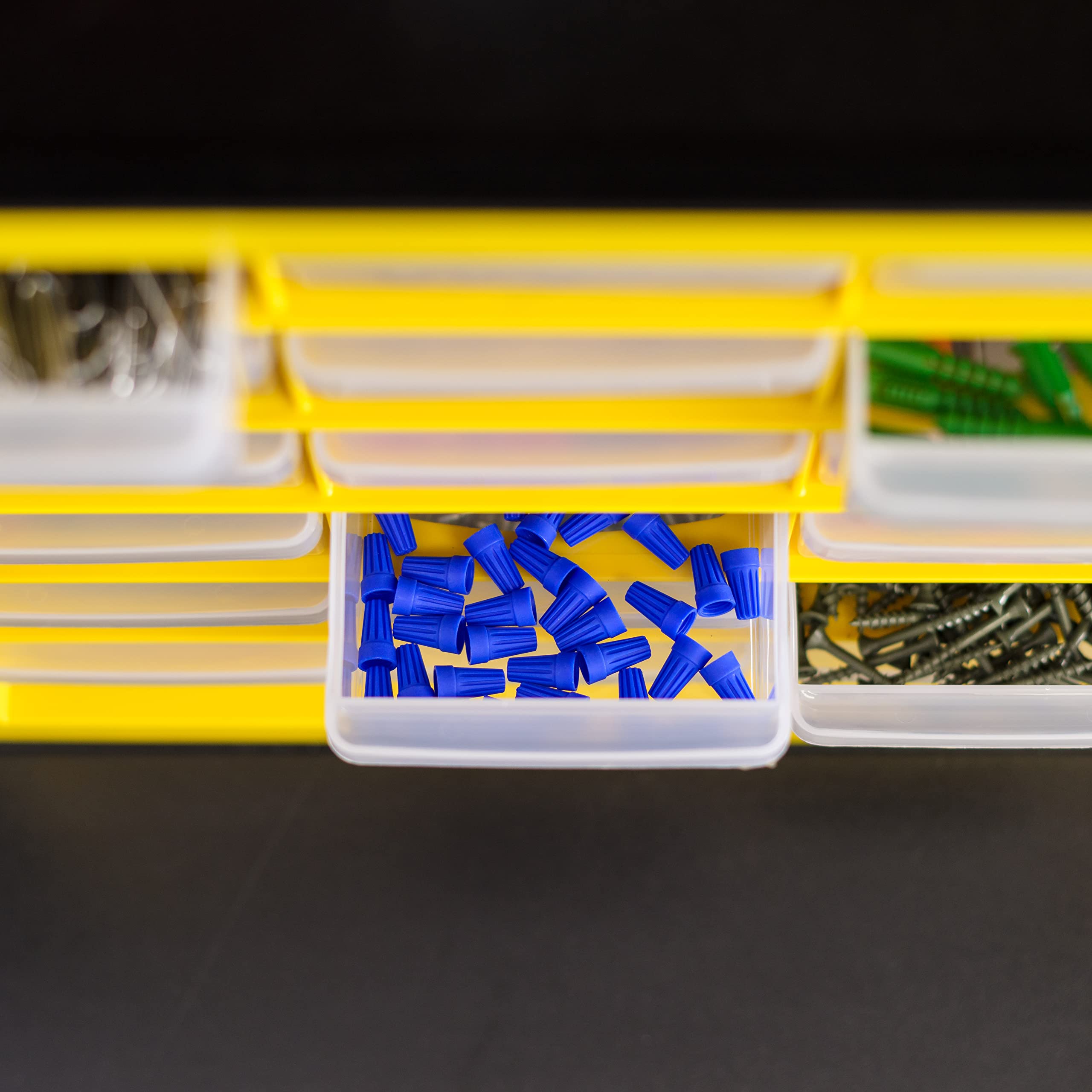 IRIS USA 24 Drawer Stackable Storage For Hardware Crafts, 19.5