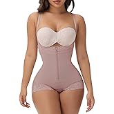 M MYODRESS Shapewear For Women Tummy Control Fajas Colombianas Moldeadoras Body Shaper Girdles Compression Garment Rose Brown XS