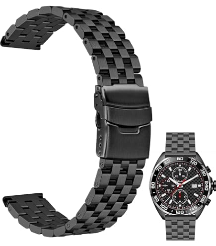 Bracelet De Montre Acier Inoxydable Argenté 16-22 Mm - Neuf Sans étiquette