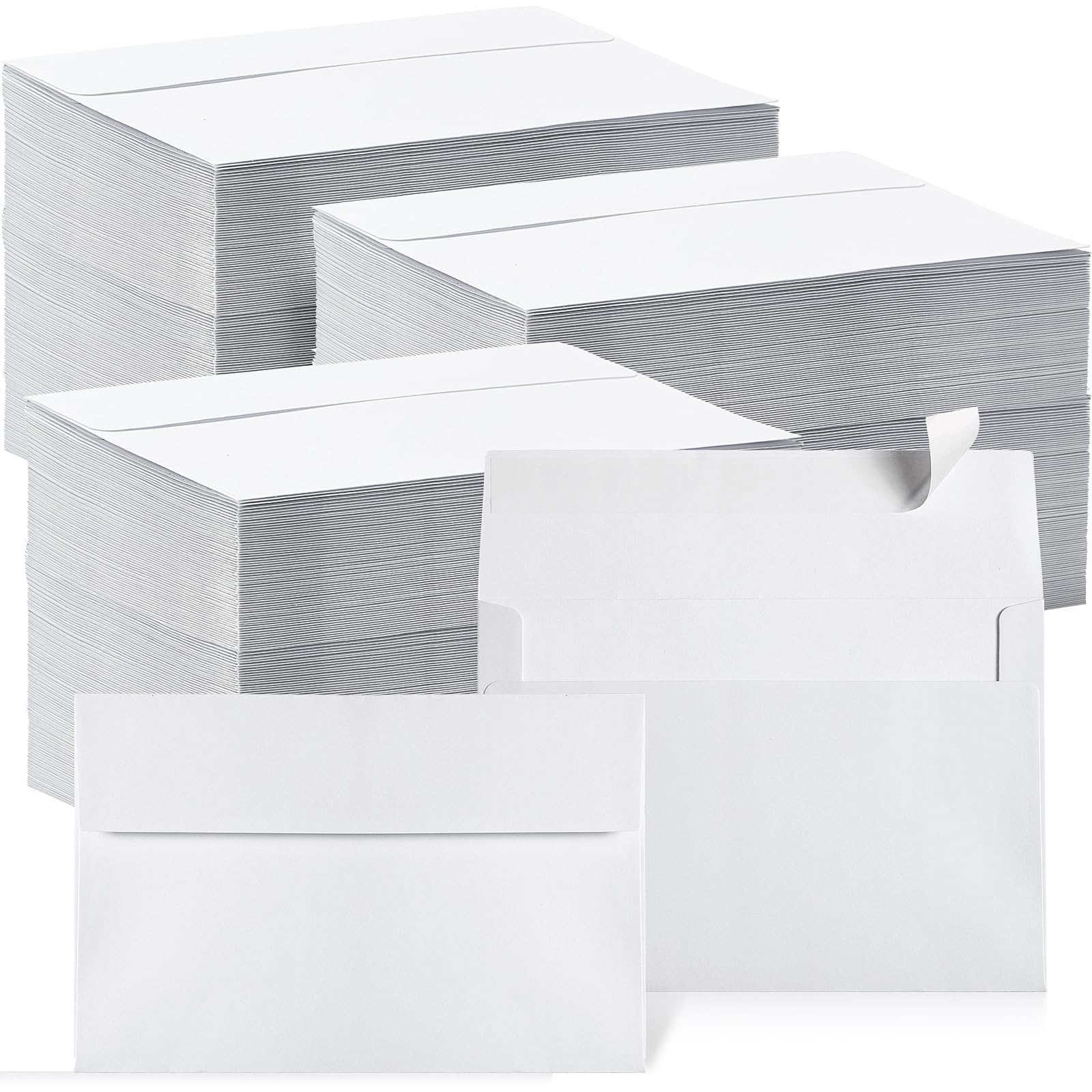 Photo 1 of Fainne 1000 Pcs White Envelopes Self Adhesive Printable Envelope Bulk for Invitation, Wedding, Baby Shower, Photography, Thank Note, Postcard, Greeting Card, Mailing, Graduation (A2 5.75 x 4.375 Inch)