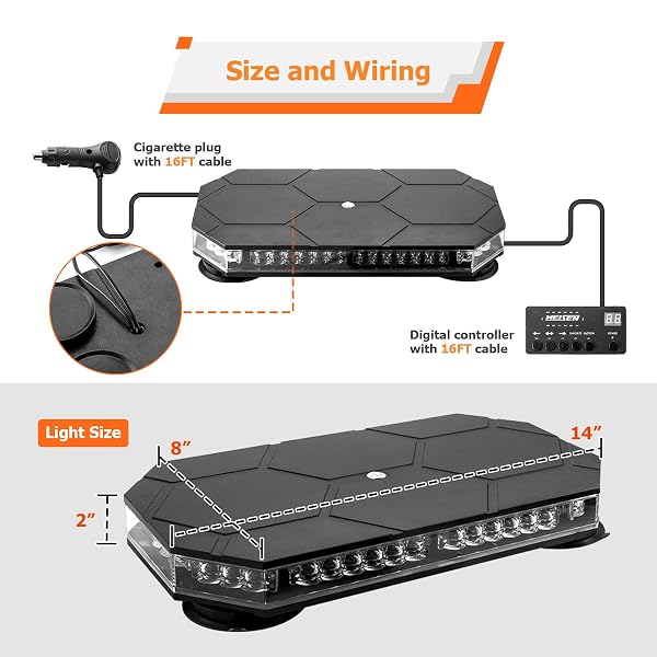 WEISEN NO DRILL STROBE LIGHT BAR CAB MOUNT KIT EMERGENCY LIGHT BAR COMPATIBLE WITH FORD F-150 2015-2024, FIT F-250 F-350 F-450 F-550 2017-2022