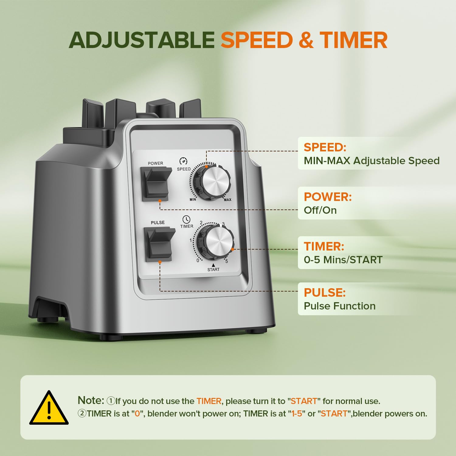 Licuadora para batidos, combinación de licuadora y molinillo 2 en 1, máquina para hacer batidos, jarra de 68 onzas, licuadoras de encimera sin BPA para triturar hielo, fruta congelada, 1800 vatios