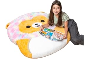 BIGMOUTH INC BigMouth x Squishmallows Original Inflat-A-Pal, Inflatable Floor Pillow, Jumbo Animal Cushion Lounger for Kids