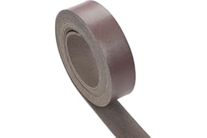 CDY Leather Strap Dark Brown 1Inch Wide 80 Inches Long, Leather Belt Strips Very Suitable for Pet Collars, Traction Ropes,Belts, Keychains, Leather Watch Straps DIY Craft Projects (Dark Brown)