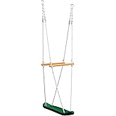Gorilla Playsets 07-0026 Skateboard Swing Standing Swing for Outdoor Swing Set, Green, Black