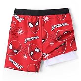 Disney Spiderman Boys Swim Trunks Summer Rash Guard Beach Shorts 2-9 Years | Disney Licensed Swim Shorts, Marvel Cars Mickey Toy Story Swimwear, UPF 50+ Sun Protection, Quick Dry &amp; Breathable Clothes