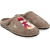 HAFLINGER AR Snowman motif Wool Slipper Mule