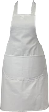 Discounted Cleaning Supplies Chef Apron White with Double Pockets 93cm