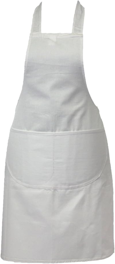 Discounted Cleaning Supplies Chef Apron White with Double Pockets 93cm