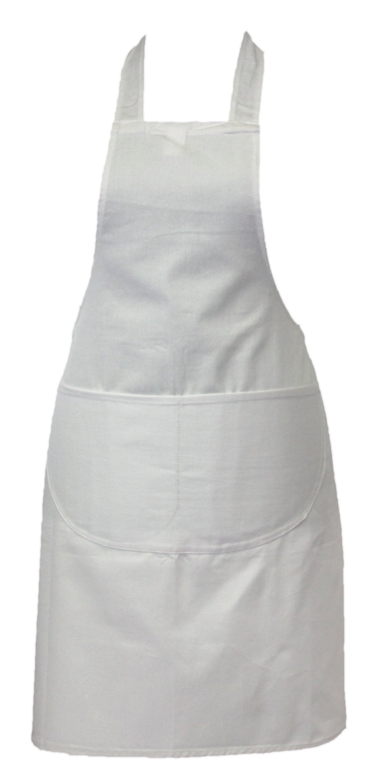 Discounted Cleaning Supplies Kitchen Chef Apron for Men & Women - Butchers Apron for Men - Men’s Apron for Cooking - Professional Chefs Apron Double Pockets – White