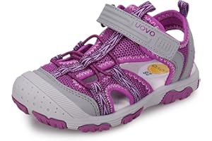 UOVO Boys Sandals Kids Sandals Hiking Athletic Closed-Toe Beach Summer Sandals for Boys Quick-Drying Slip Resistant