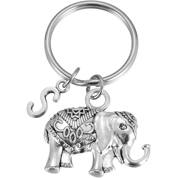 TOPASION Lucky Elephant Keychain - Rhinestone & Opal Accent Charm For Women, Car Keys, Purse, Handbag - View #6