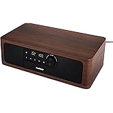 SoundBeast Stereo Shelf System with CD Player, Bluetooth, FM Radio, USB Playback, Aux in, Optical in, Alarm Clock, & Remote Control