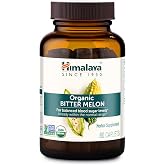 Himalaya USDA Organic Bitter Melon Capsules, 660 mg, 60 Caplets | Herbal Gluocose Metabolism Support ,Bitter Melon Extract, - Non-GMO, Vegan, Gluten Free Additive Free