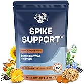 Atherionyxora Spike Detox – Nattokinase Supplement 10,000 FU with Serrapeptase 18,000 SPU & Bromelain 800 GDU – 3-in-1 Systemic Multi-Enzyme Formula for Heart - 90 Tablets