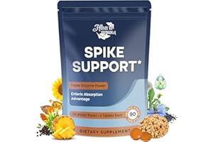 Atherionyxora Spike Detox – Nattokinase Supplement 10,000 FU with Serrapeptase 18,000 SPU & Bromelain 800 GDU – 3-in-1 Systemic Multi-Enzyme Formula for Heart - 90 Tablets