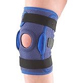 Neo-G Knee Brace for Kids, Hinged Open Patella - Side Hinges Support For ACL, Juvenile Arthritis Relief, Joint Pain, Meniscus Pain - Adjustable Compression - Class 1 Medical Device - One Size - Blue