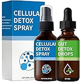 Aacnre Zeolite Detox Pack, Zeolite Drops for Detox & Cleanse, Clinoptilolite Drops & Spray for Heavy Metal Support, Gut Health for Adults