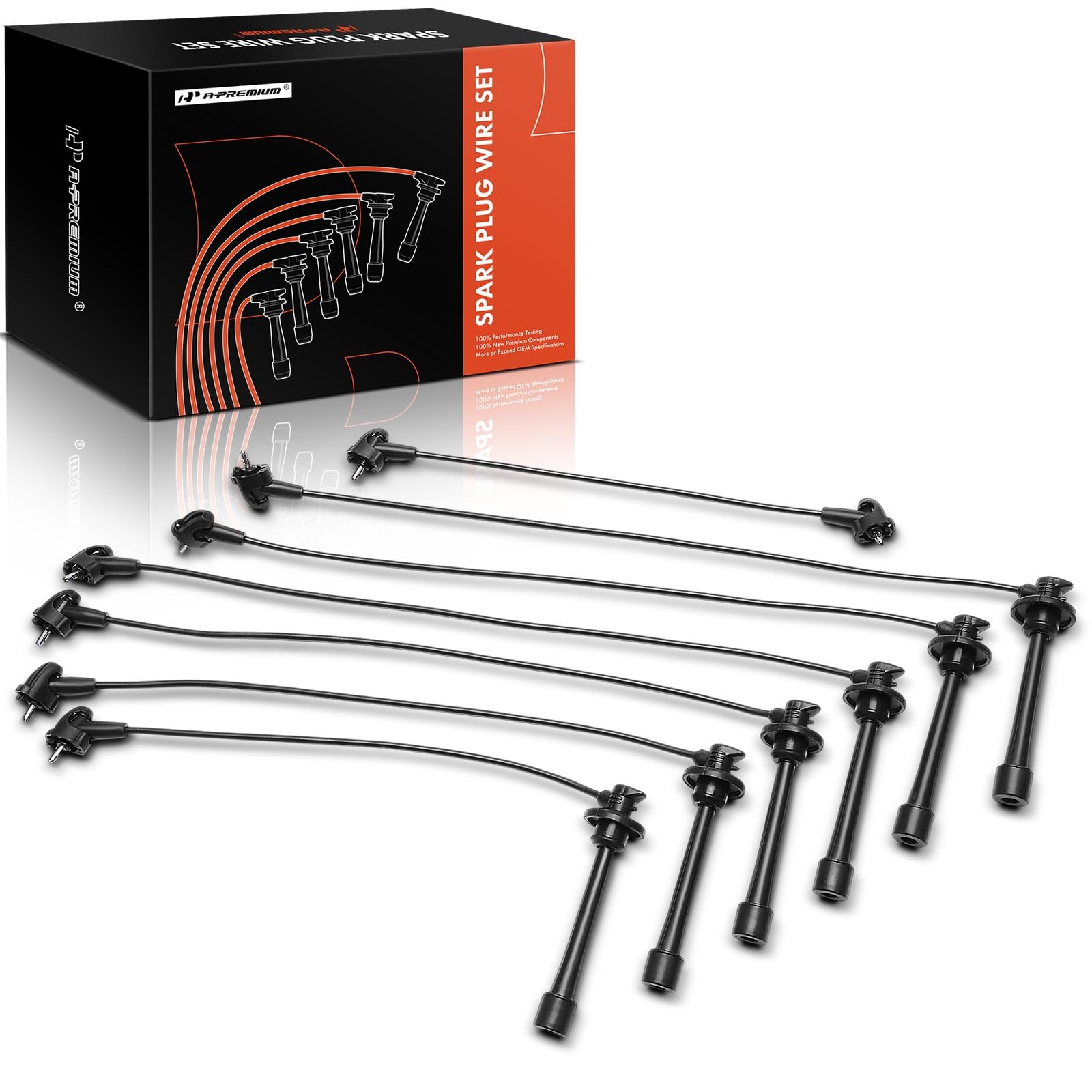 Photo 1 of A-Premium 7PCS Spark Plug Wires Compatible with Toyota Land Cruiser 1993 1994 1995 1996 1997 4.5L