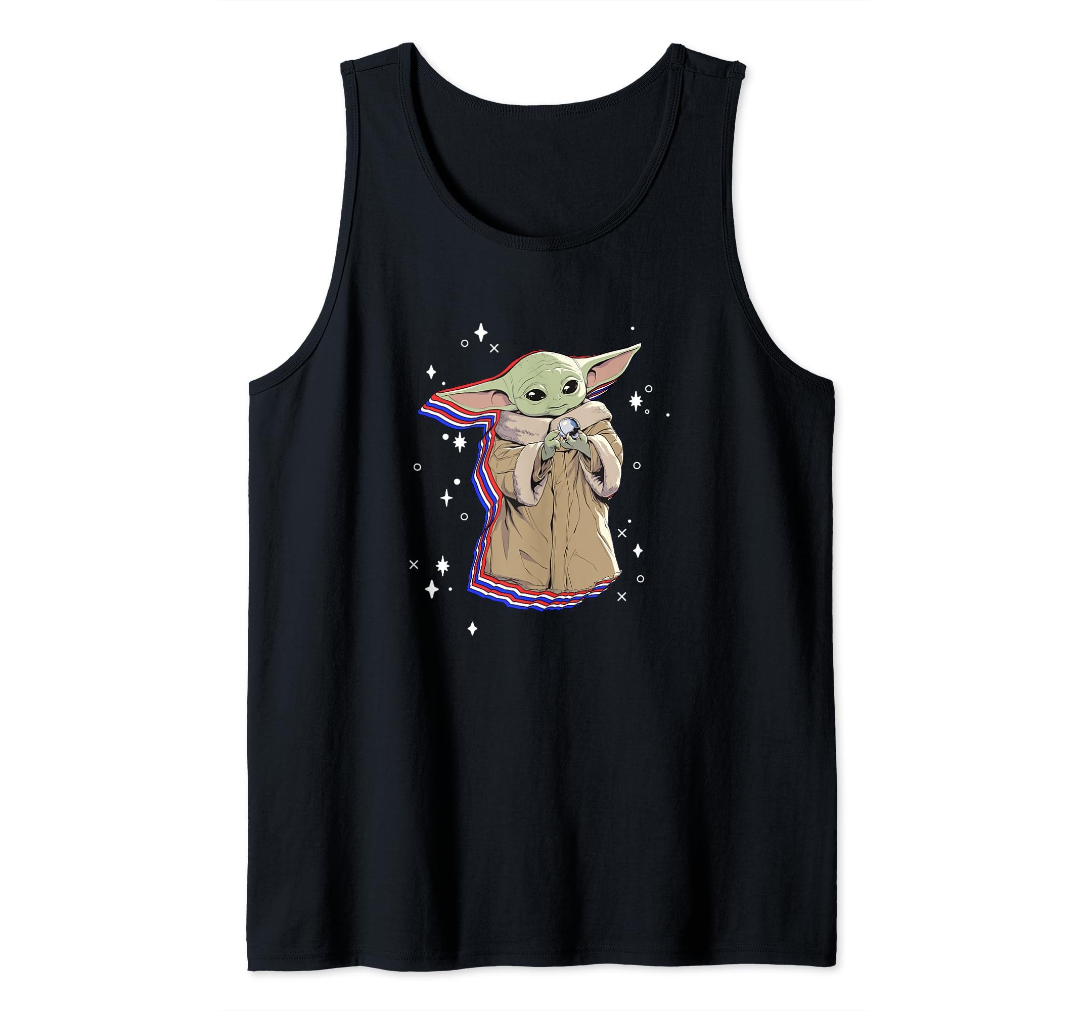 Star Wars: The Mandalorian Fourth Of July Grogu In Stars Tank Top
