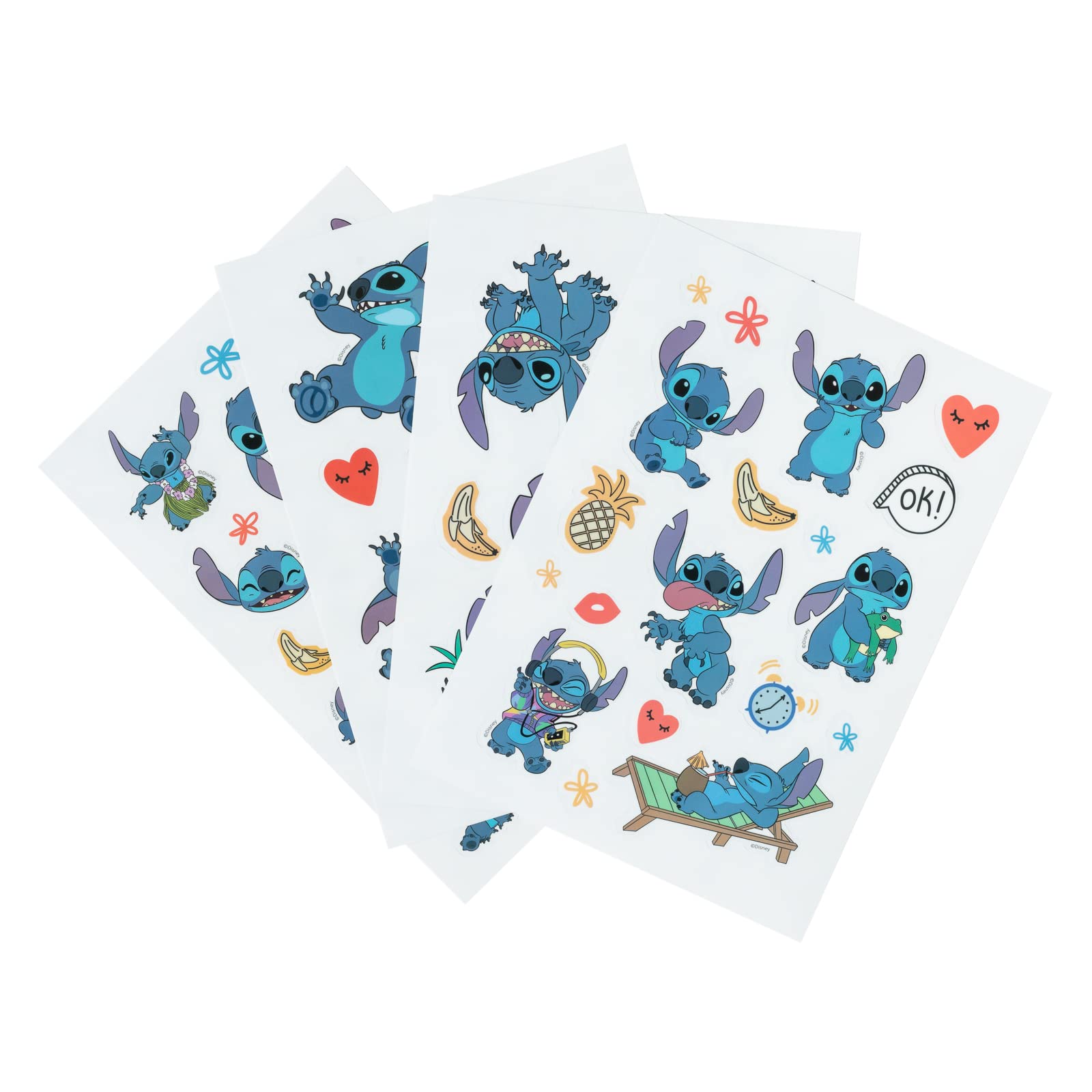 Grupo Erik Reusable Stickers - Disney Stitch Gifts Under 5 Pounds | Waterproof & Removable Laptop Stickers for Adults & for Children | Disney Gifts for Girls & Girls, for Women & Men