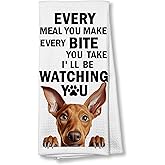 GTYNU Pharaoh Hound Dog Lover Gifts Kitchen Towels, Funny Pharaoh Hound Dish Hand Towels for Kitchen and Bathroom Decorative, Funny Every Meal You Make Dog Kitchen Decor, 16x24 Inch