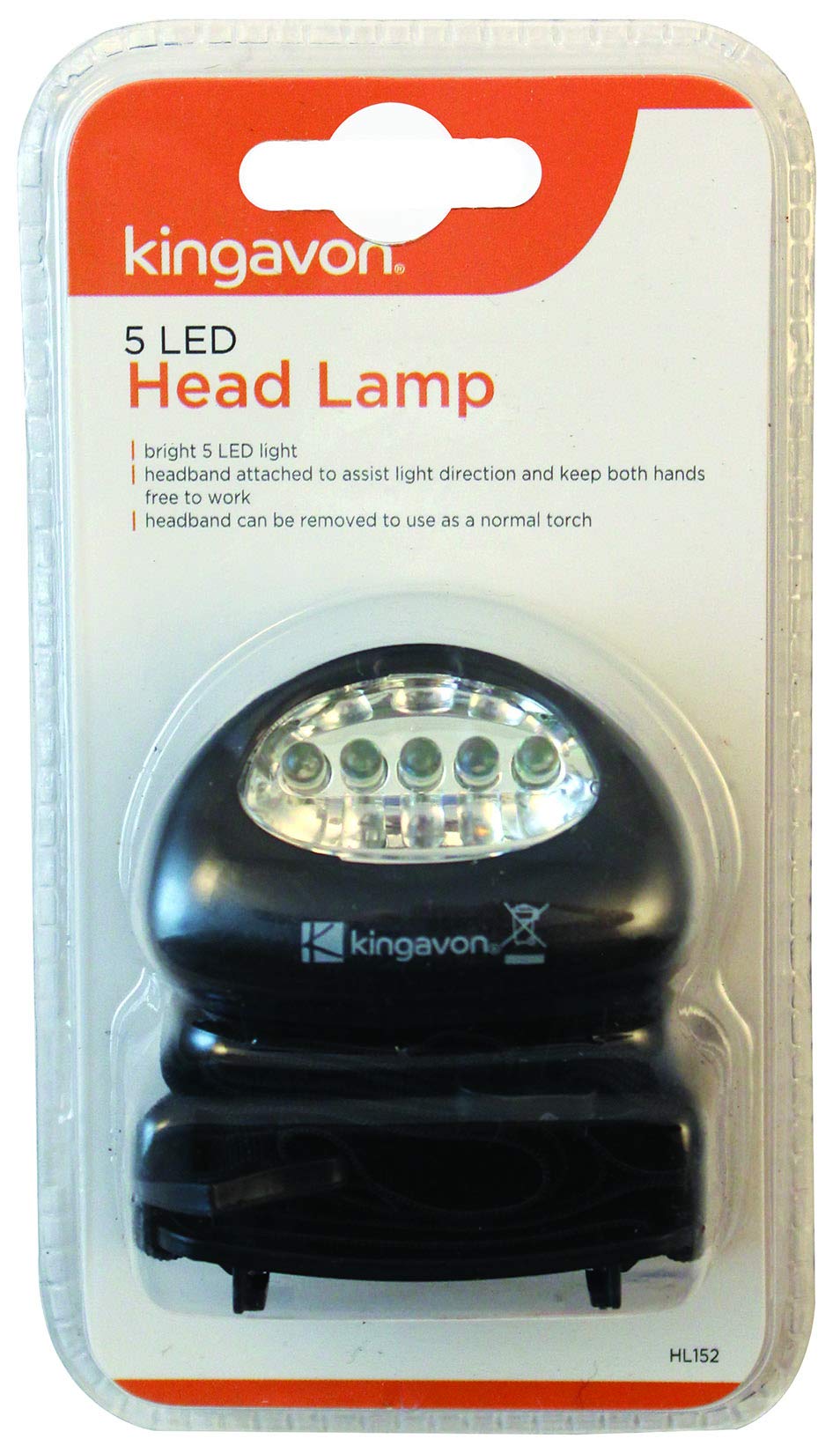 Kingavon BB-HL152 5-LED Head Lamp