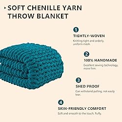 L'AGRATY Chunky Knit Blanket