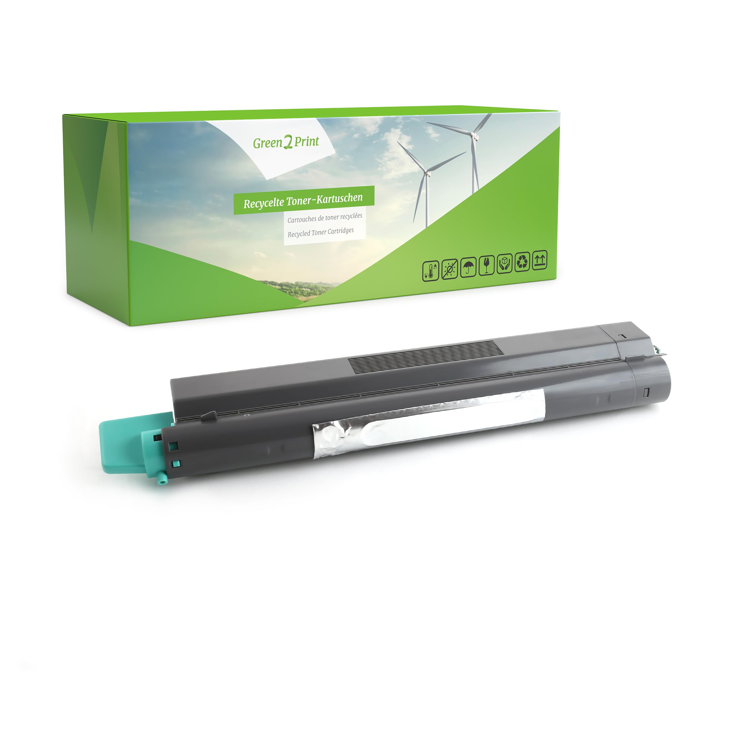 Green2Print Toner Cyan 7500 Pages Replaces Lexmark C925H2CG Suitable for Lexmark C925DE, C925DTE